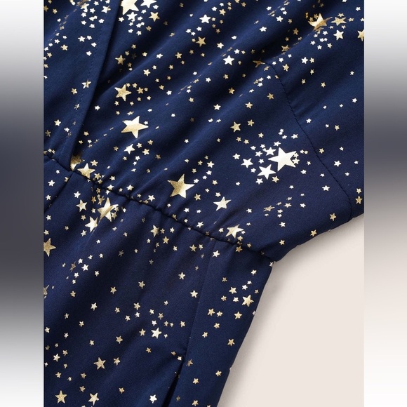 BloomChic Plus Size Star Button Pocket Wrap Split Ruffles Maxi Dress - Picture 5 of 8